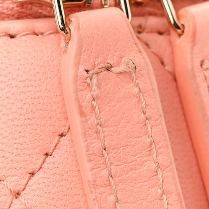 Chanel Lambskin Quilted Pearl Crush Mini Vanity Case With Chain Coral 11 of 12
