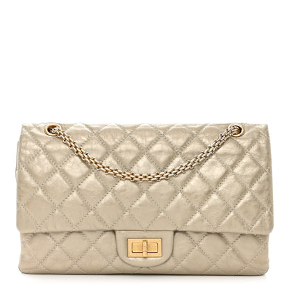 Chanel Metallic Aged Calfskin Quilted 2.55 Reissue 227 Flap Pale Gold 1 of 14