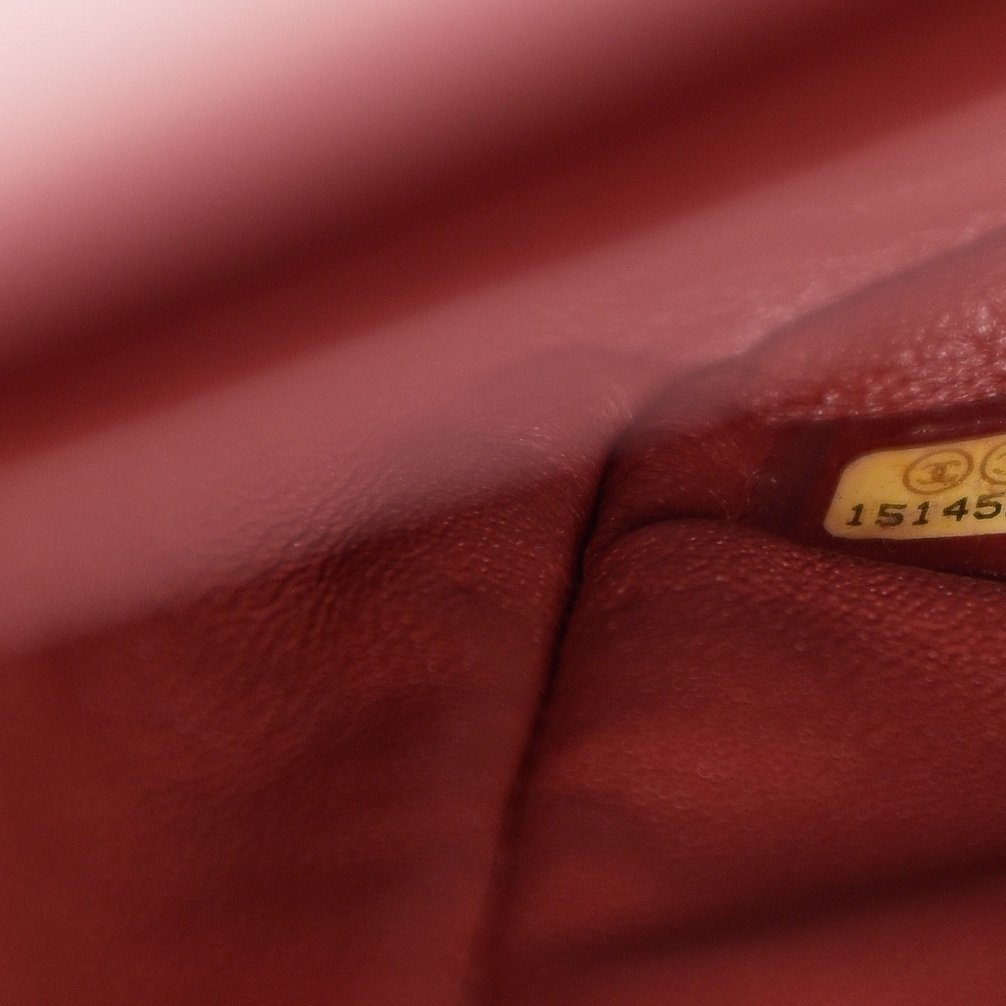 Caviar Quilted Jumbo Double Flap Dark Red
