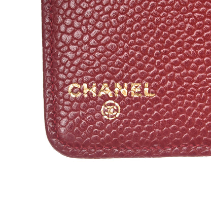 Chanel Caviar CC Small Ring Agenda Planner Red 6 of 9