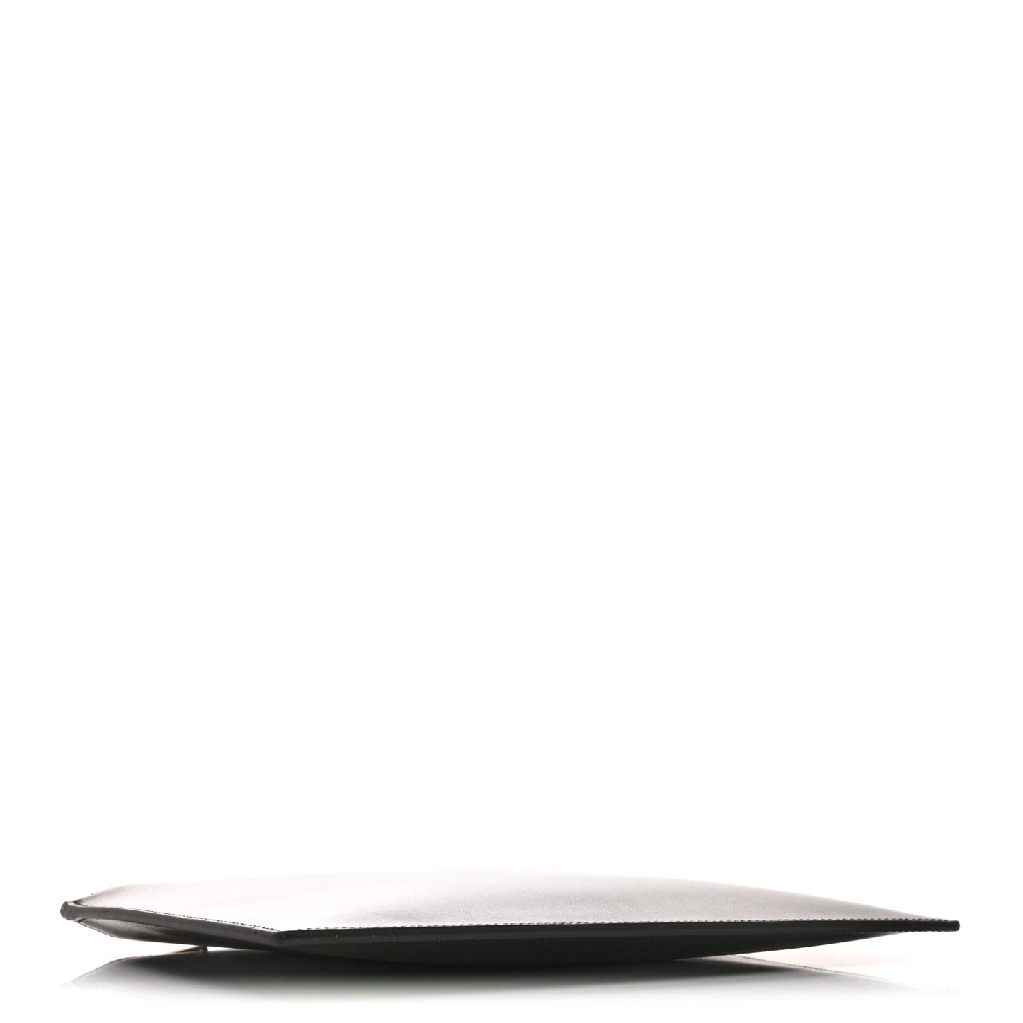 Calfskin Zip Clutch Black