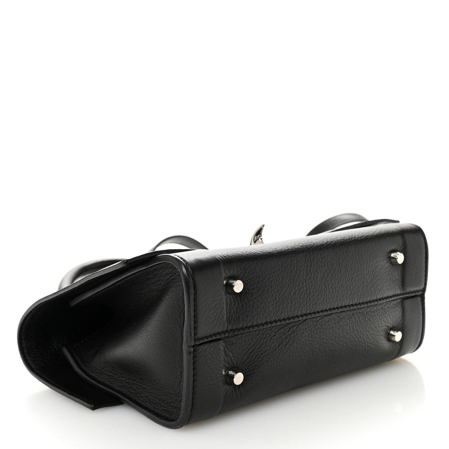 Givenchy Grained Calfskin Mini Shark Lock Satchel Black 4 of 10