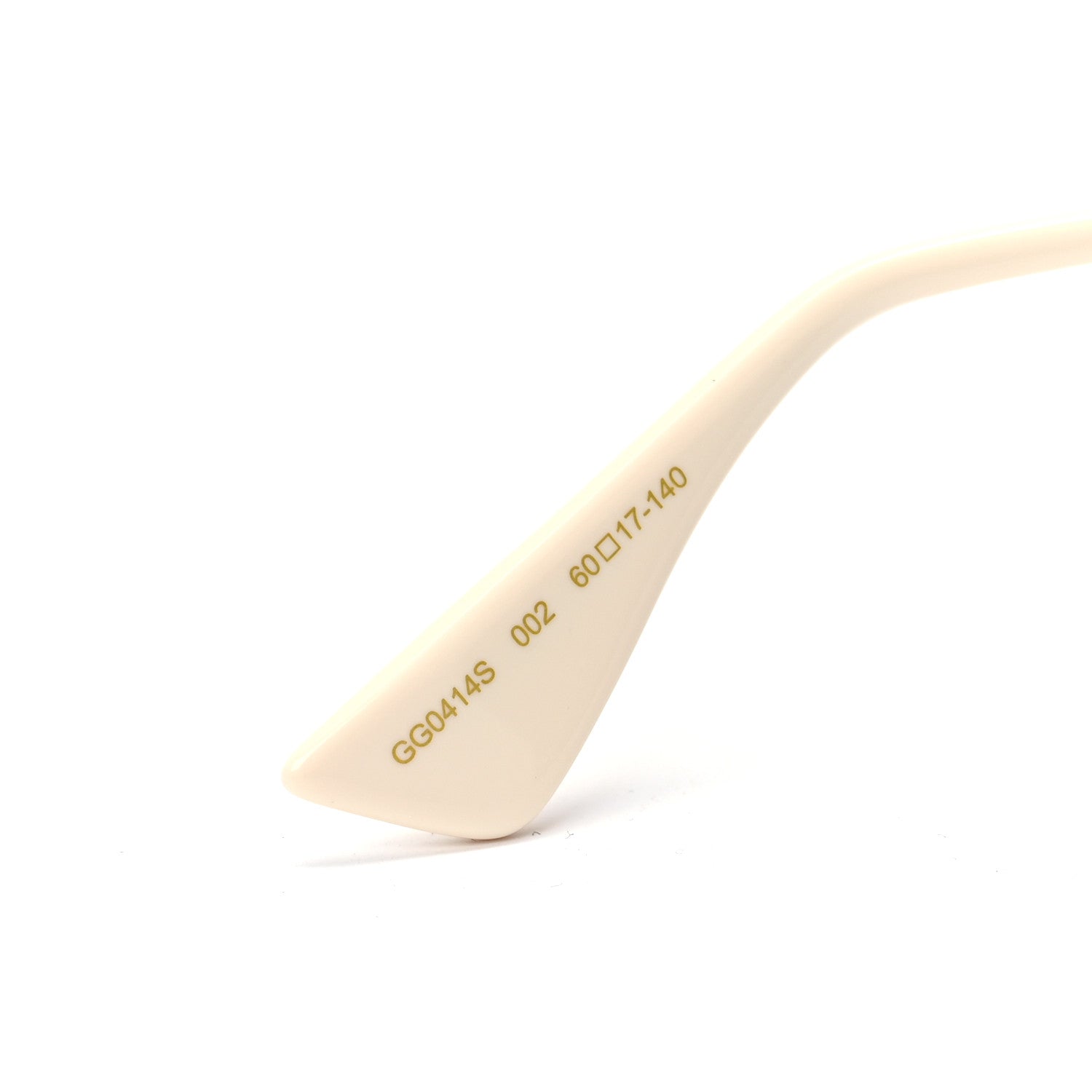 Gucci Metal Rectangular Guccify Frame Sunglasses GG0414S Gold 7 of 7