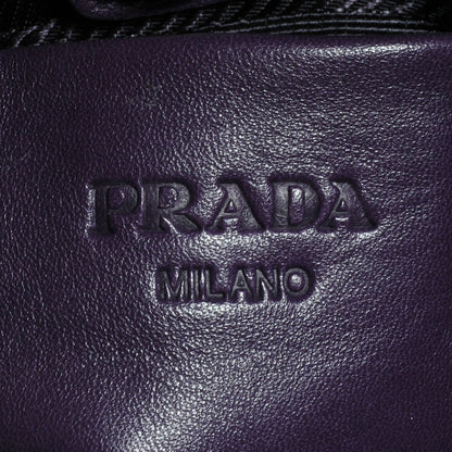 Prada Nappa Trembled Blossoms Stripes Crossbody Ibisco Viola 6 of 9