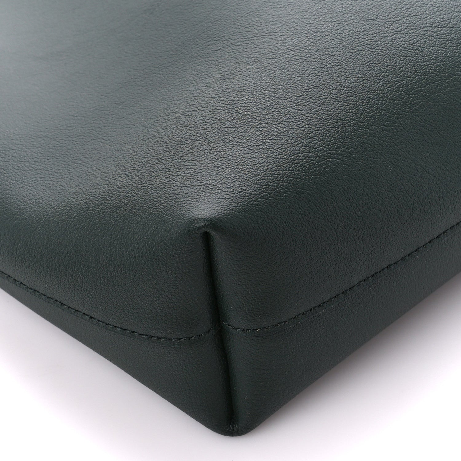Saint Laurent Calfskin Toy Shopping Tote Dark Green 9 of 10
