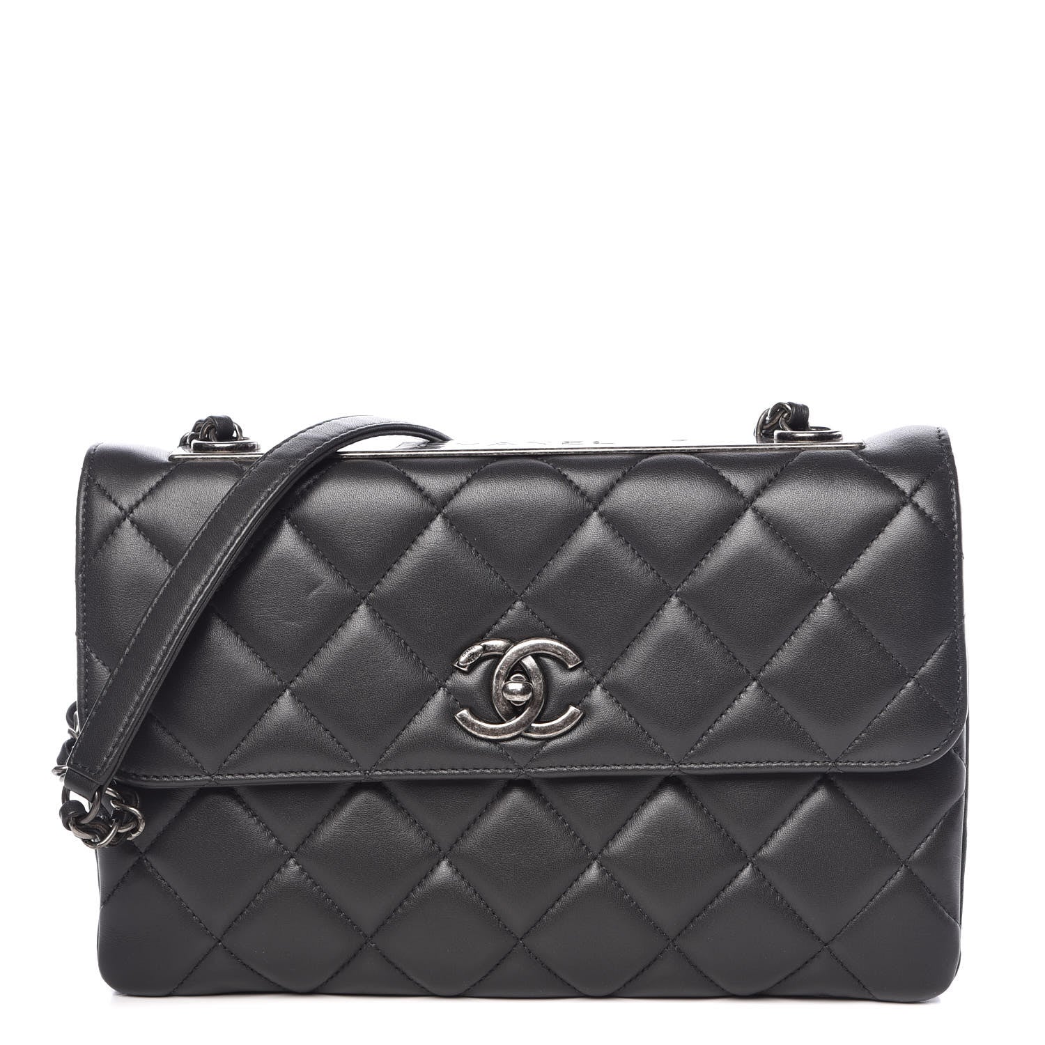 Chanel Lambskin Quilted Medium Trendy CC Flap Grey 1 of 11
