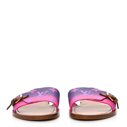 Louis Vuitton Monogram Spring In The City Lock It Flat Mule 36 Midnight Fuchsia 2 of 8