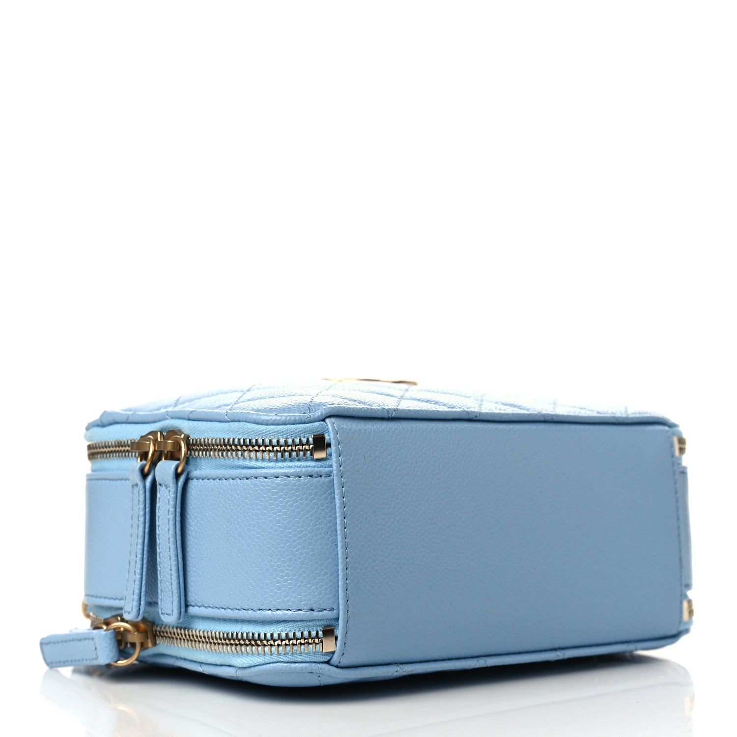 Chanel Caviar Quilted Small Pick Me Up Vanity Case Light Blue 4 of 10
