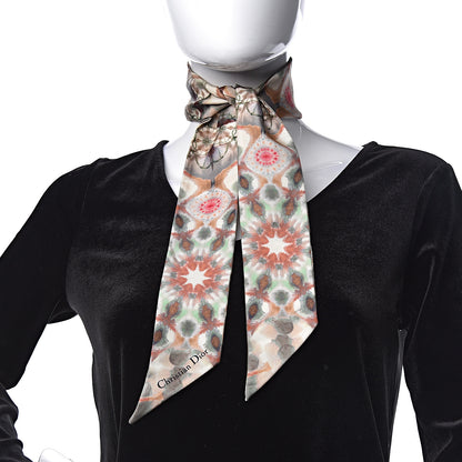 Christian Dior Silk KaleiDiorscopic Mitzah Scarf Deep Amaranth 2 of 6