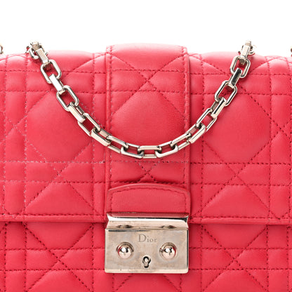 Christian Dior Lambskin Cannage Miss Dior Promenade Pouch Fuchsia 9 of 14