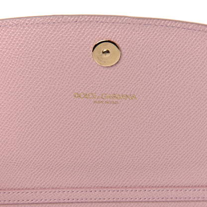 Dolce & Gabbana Dauphine Rose Print Wallet On Chain Pink 6 of 9