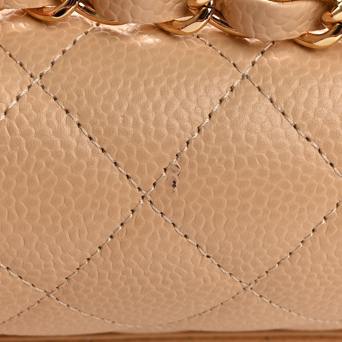 Chanel Caviar Quilted Small Double Flap Beige 12 of 13