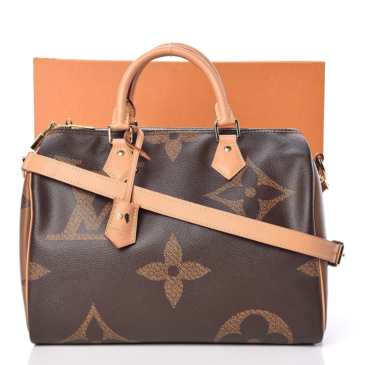 Reverse Monogram Giant Speedy Bandouliere 30