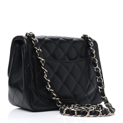 Chanel Lambskin Quilted Mini Square Flap Black 3 of 11