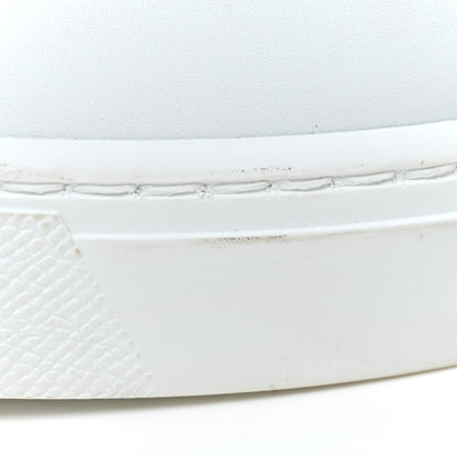 Hermes Calfskin Mens Advantage Sneakers 43.5 White Black 13 of 18