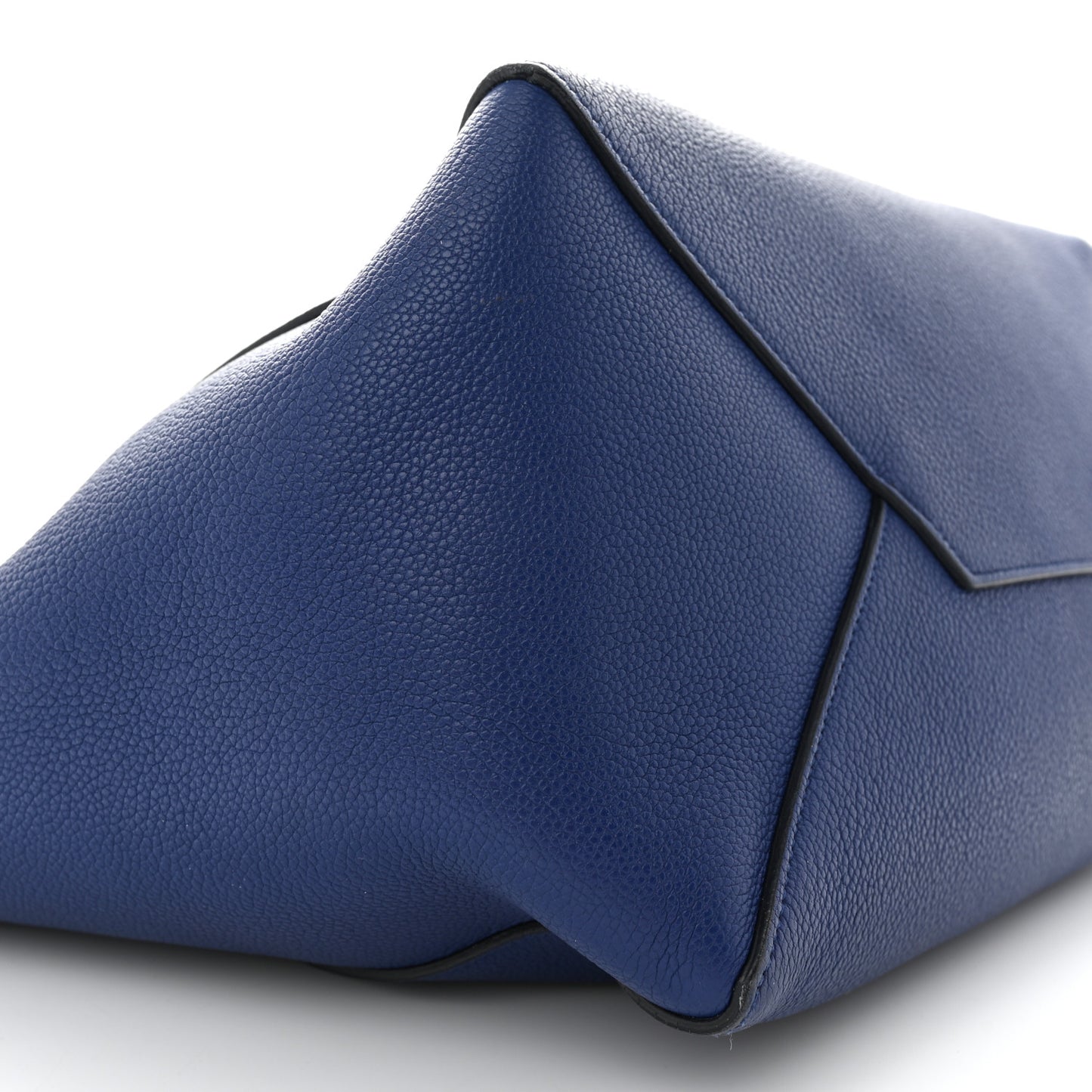 Soft Grained Calfskin Small Belt Cabas Phantom Deep Blue