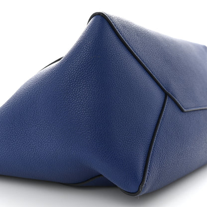 Celine Soft Grained Calfskin Small Belt Cabas Phantom Deep Blue 8 of 16