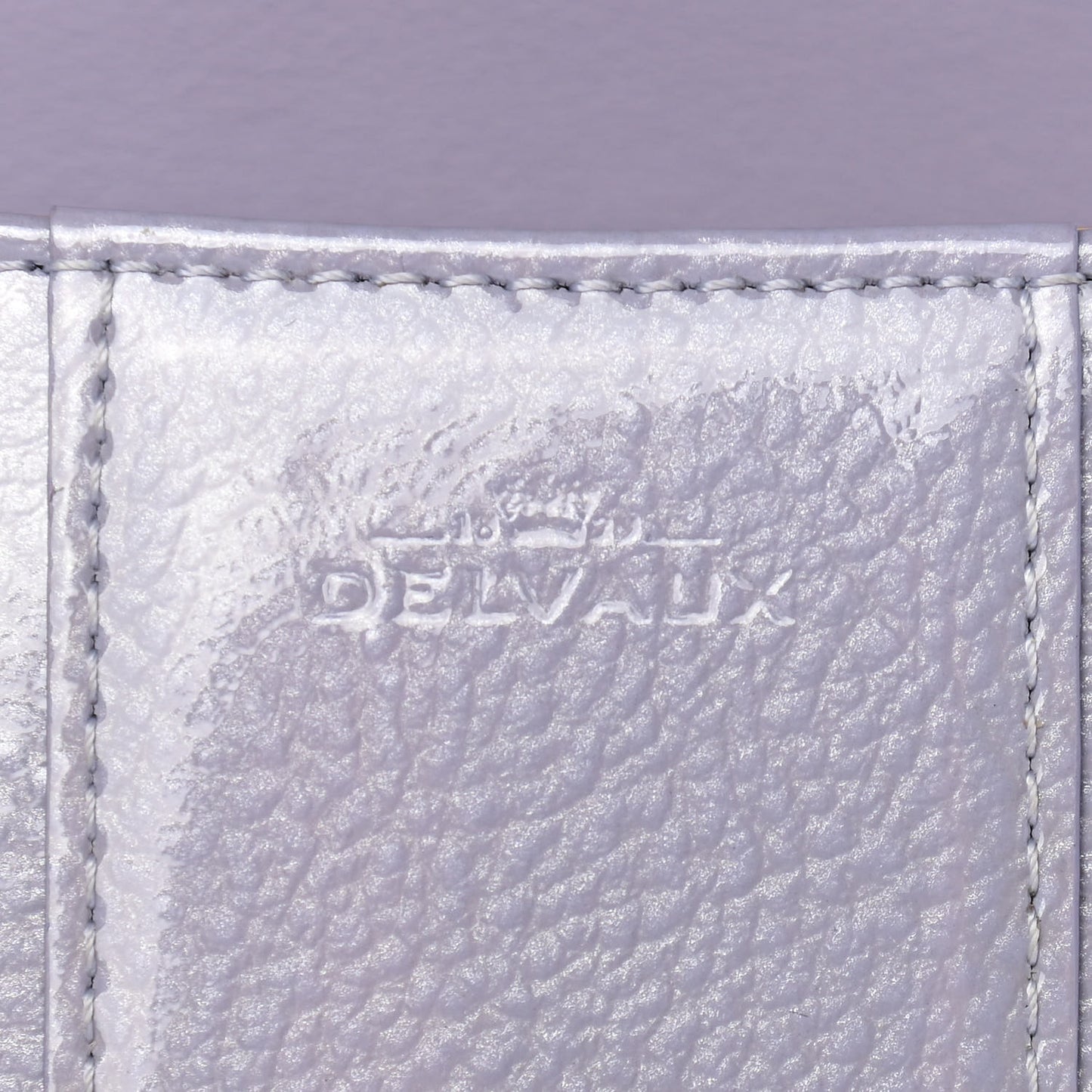 Patent Grained Calfskin Mini Brillant Satchel Light Purple