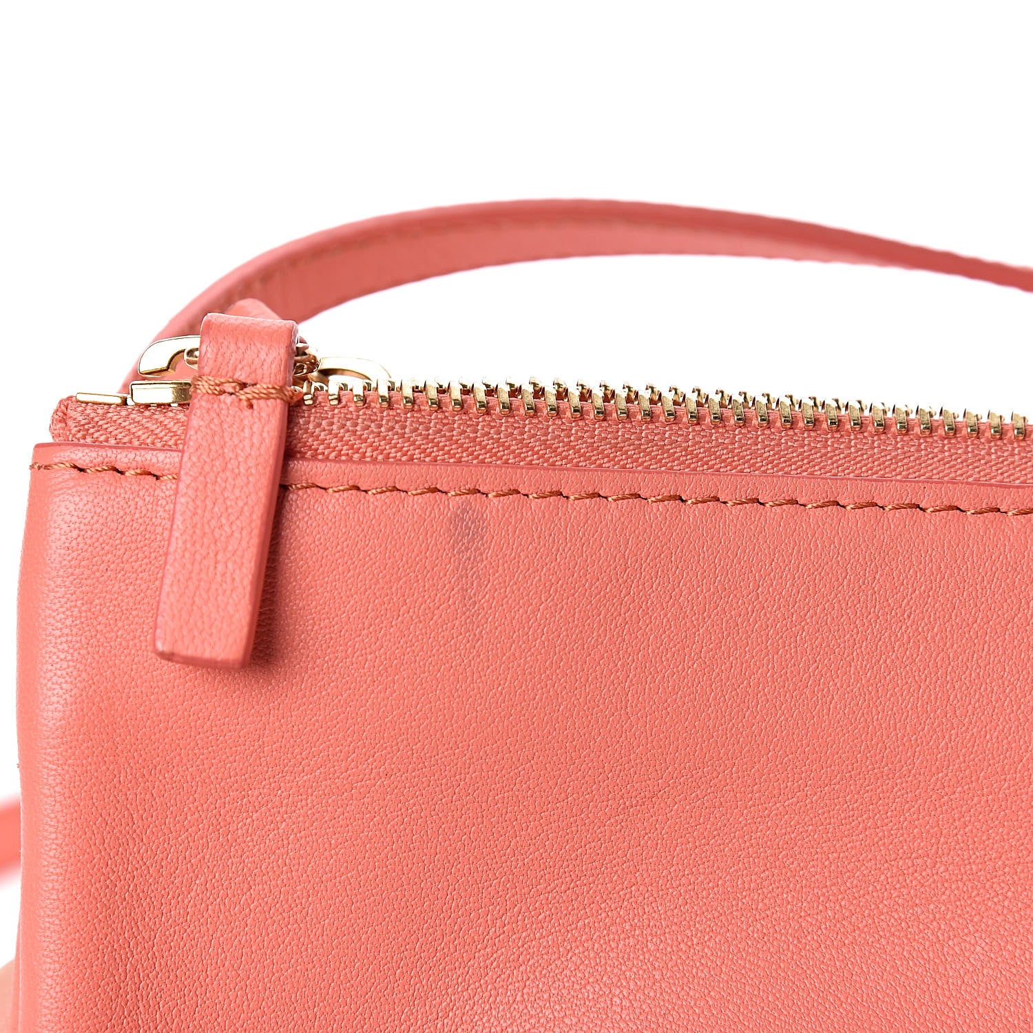 Celine Lambskin Small Trio Crossbody Bag Lipstick 10 of 16