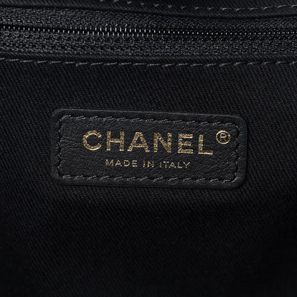 Chanel Woven Straw Raffia Large Deauville Tote Black 7 of 14