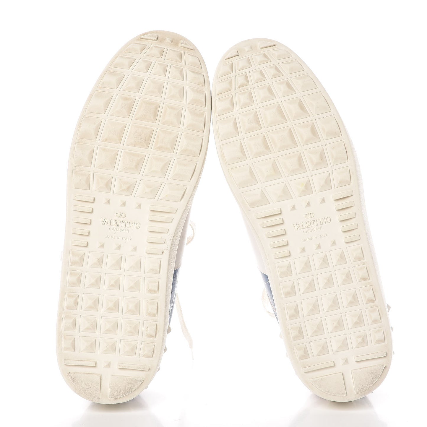 Calfskin Japanese Bird Print Rockstud Open Sneakers 39