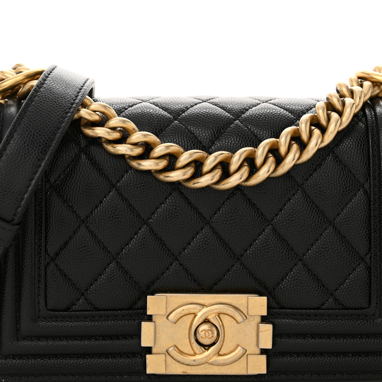 Chanel Caviar Quilted Small Boy Flap Black 8 of 10