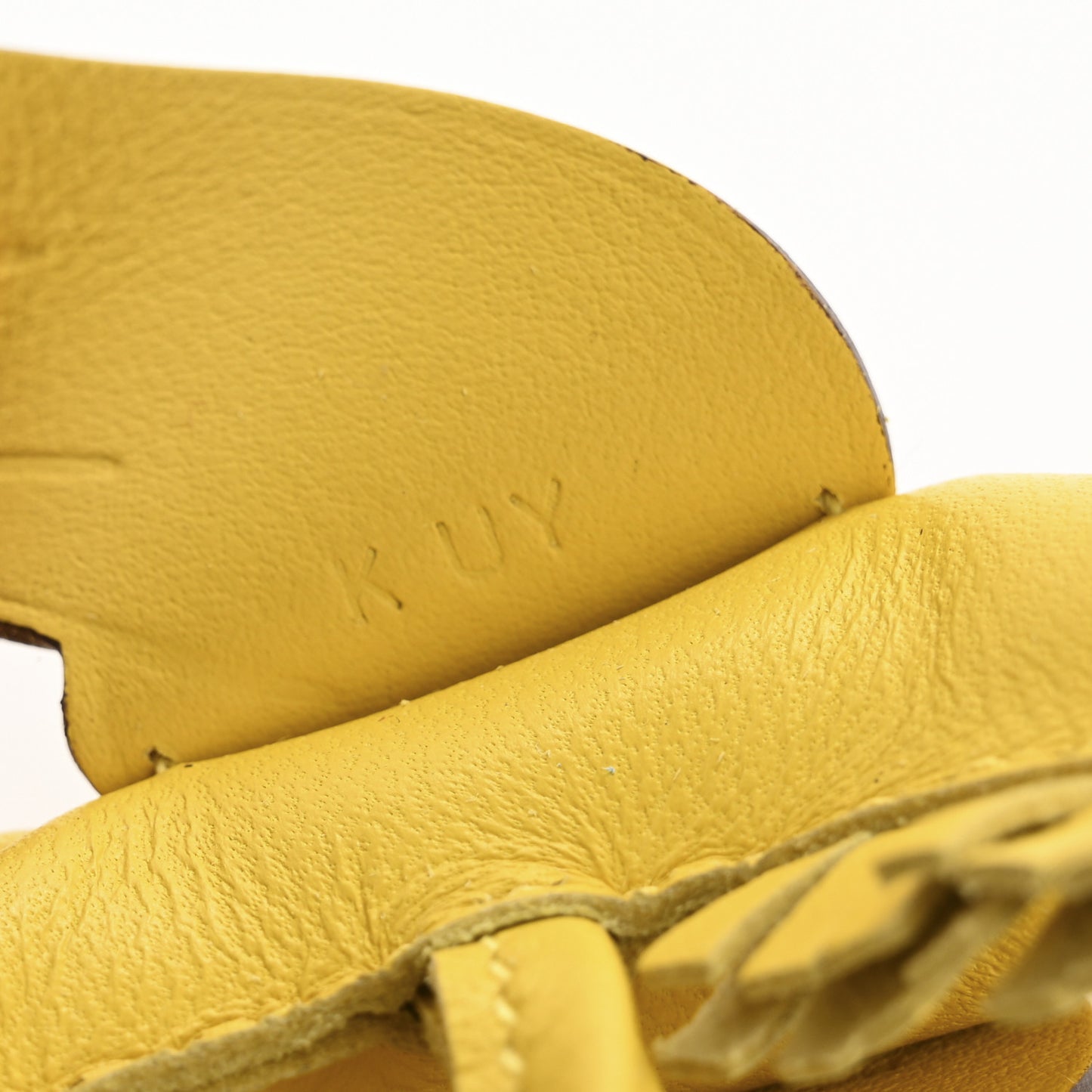 Milo Lambskin Grigri Rodeo Pegase Horse Bag Charm PM Jaune De Naples