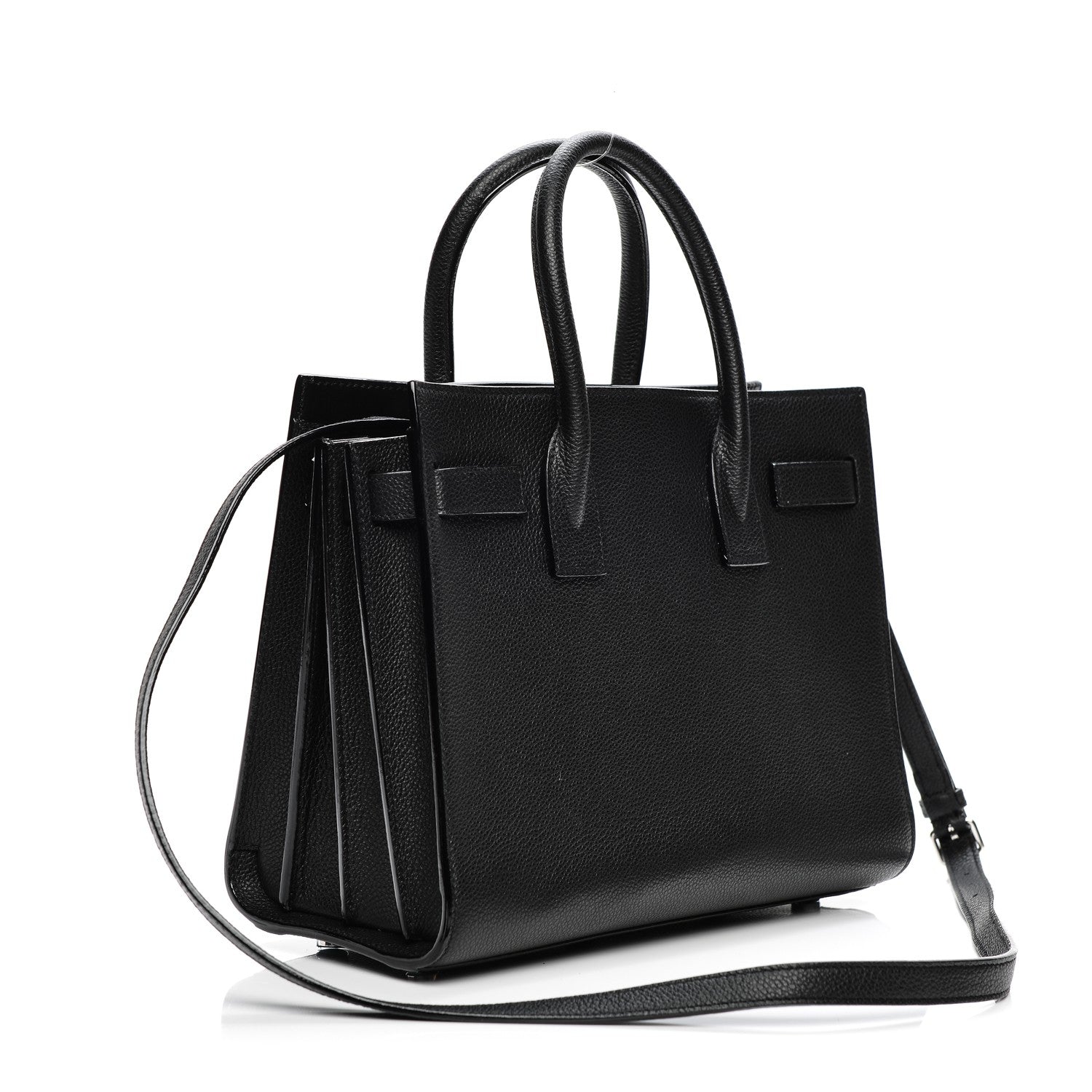 Saint Laurent Grained Calfskin Baby Sac De Jour Black 3 of 7