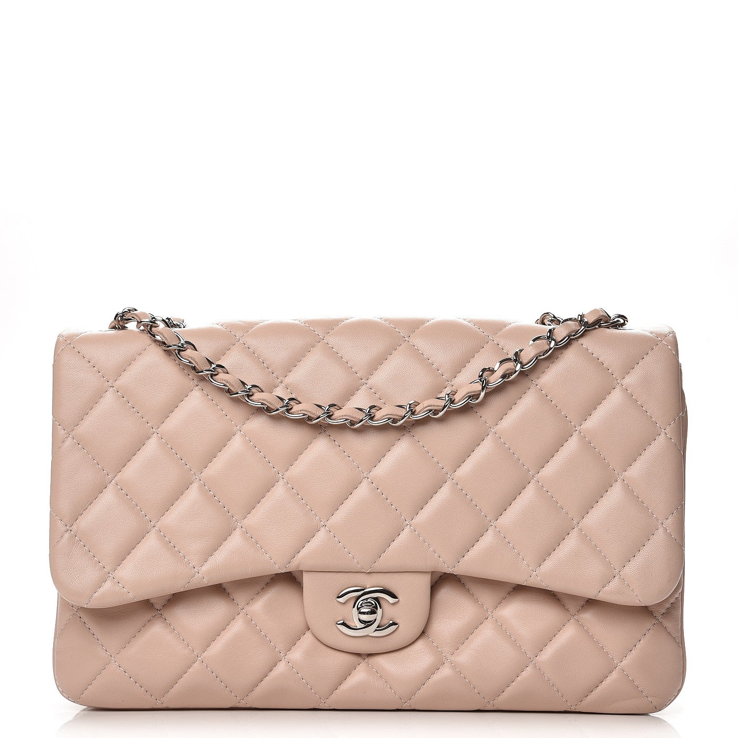 Chanel Lambskin Quilted 3 Jumbo Flap Light Pink 1 of 8