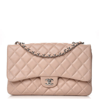 Chanel Lambskin Quilted 3 Jumbo Flap Light Pink 1 of 8