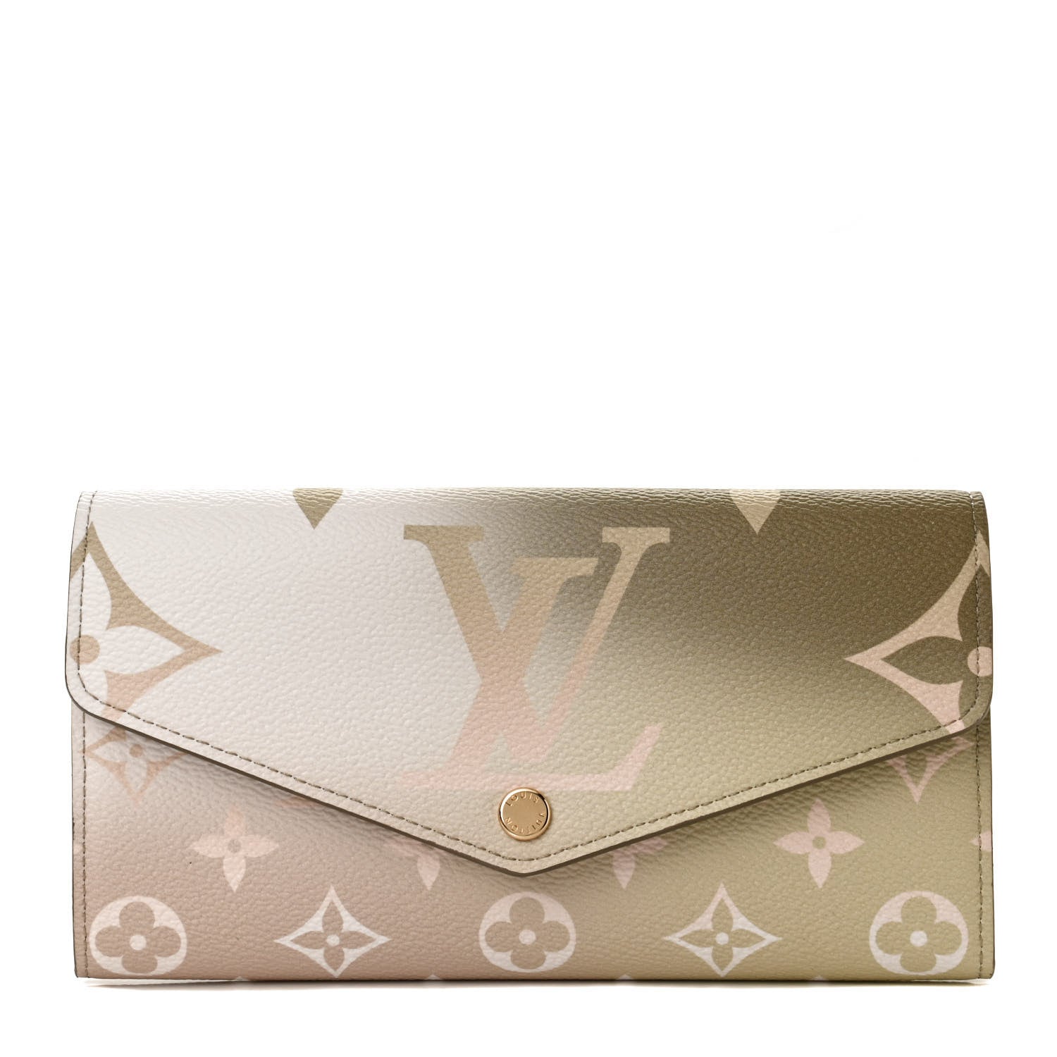 Louis Vuitton Monogram Giant Spring In The City Sarah Wallet NM Sunset Kaki 1 of 11