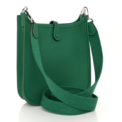 Hermes Taurillon Clemence Evelyne TPM Vert Vertigo 3 of 10