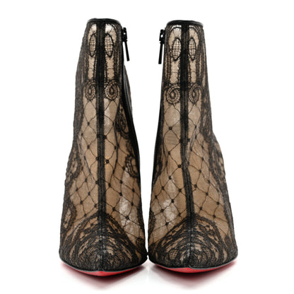 Christian Louboutin Lace Gipsybootie 100 Ankle Boots 36.5 Black 2 of 9