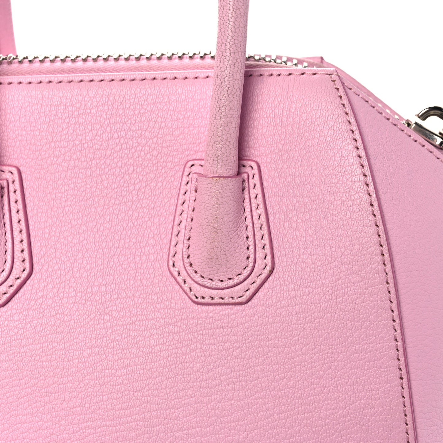 Sugar Goatskin Mini Antigona Bright Pink