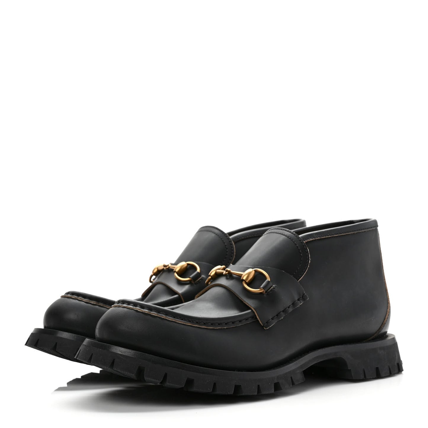 Cordovan Lux Mens Harald Horsebit Ankle Boots 10 Black