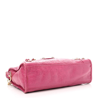 Balenciaga Agneau Classic Gold Hardware S City Rose Dahlia 4 of 12