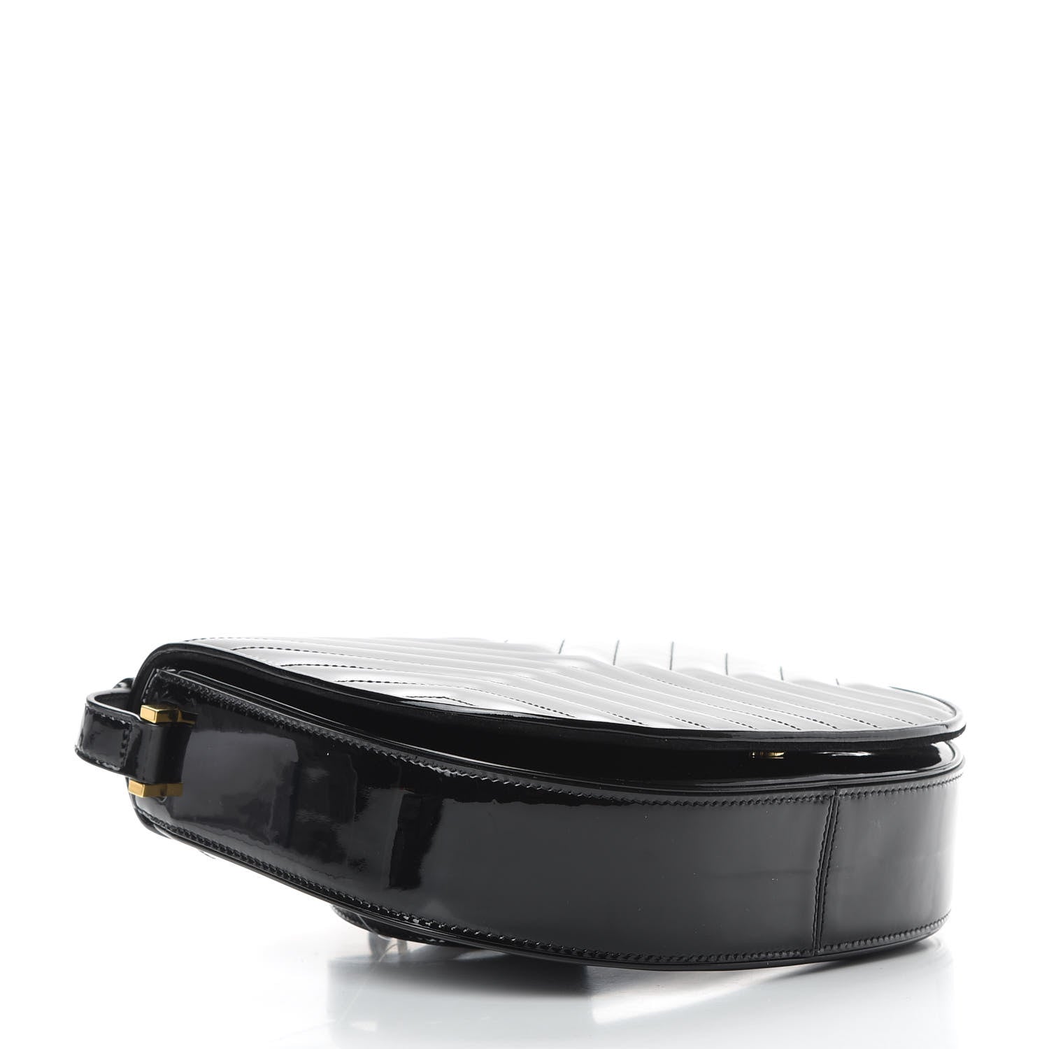 Saint Laurent Patent Y Quilted Joan Satchel Black 4 of 15