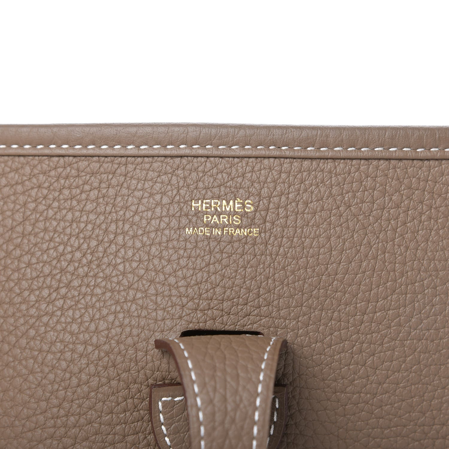 Hermes Taurillon Clemence Evelyne III PM Etoupe 8 of 10