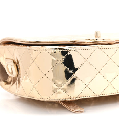 Chanel Mirror Calfskin Metallic Calfskin Quilted Hollywood Boulevard Backpack With Coin Purse Gold 9 of 12