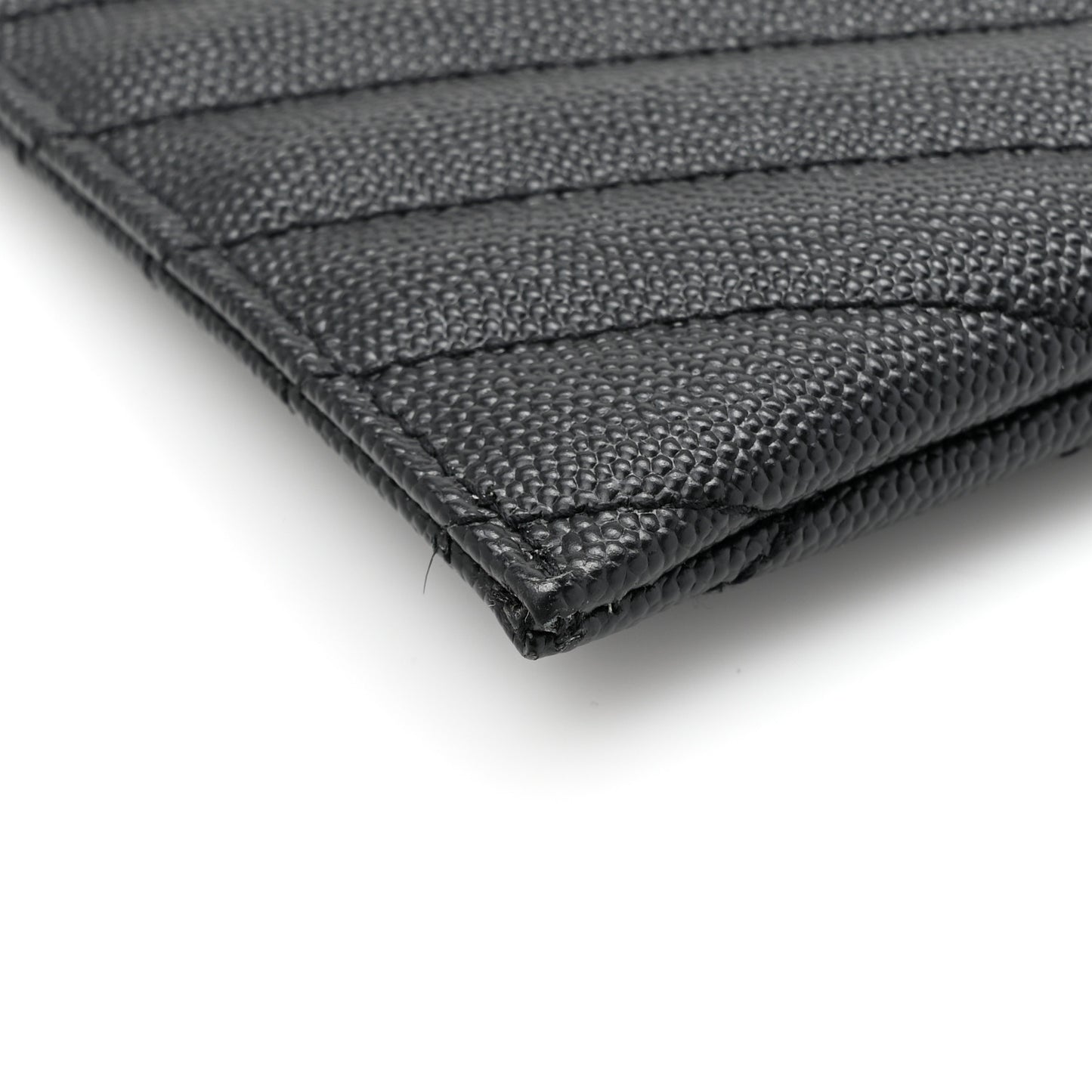 Grain De Poudre Chevron Monogram Bill Pouch Black