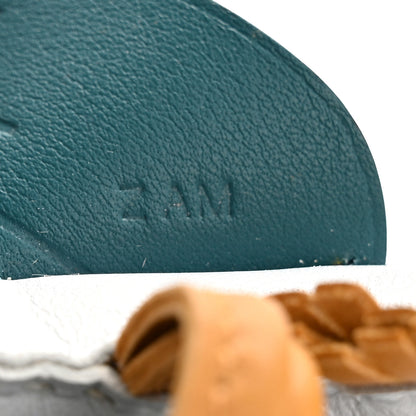 Hermes Milo Lambskin Grigri Rodeo Pegase Horse Bag Charm PM Bleu Brume Sesame Vert Bosphore 4 of 5