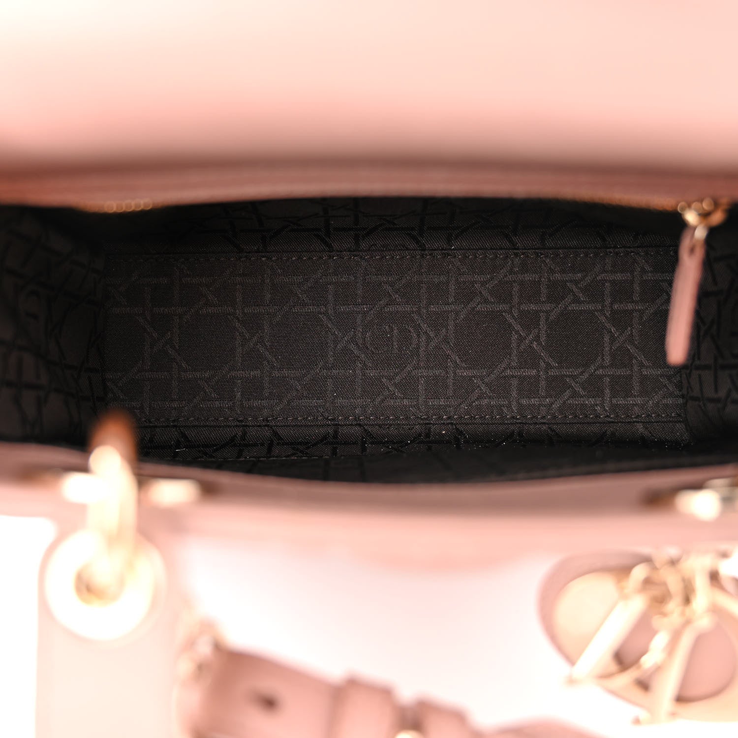 Christian Dior Lambskin Cannage Small My ABCDior Lady Dior Fard 5 of 15