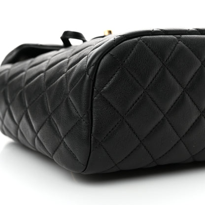 Chanel Calfskin Quilted Mini Urban Spirit Backpack Black 9 of 11