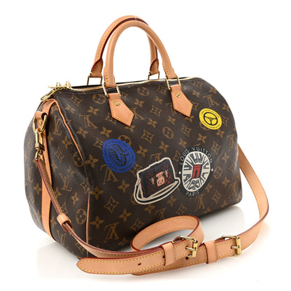 Louis Vuitton Monogram Patches Speedy Bandouliere 30 3 of 10