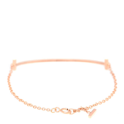Tiffany 18K Rose Gold T Smile Bracelet 3 of 6