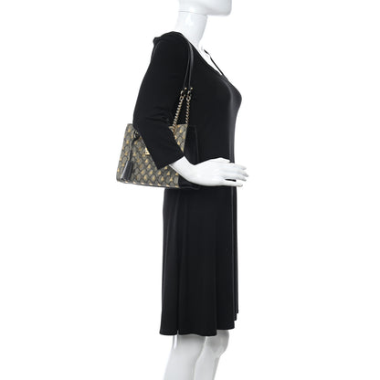 Gucci GG Supreme Monogram Bees Small Padlock Tote Beige Oro Black 2 of 10