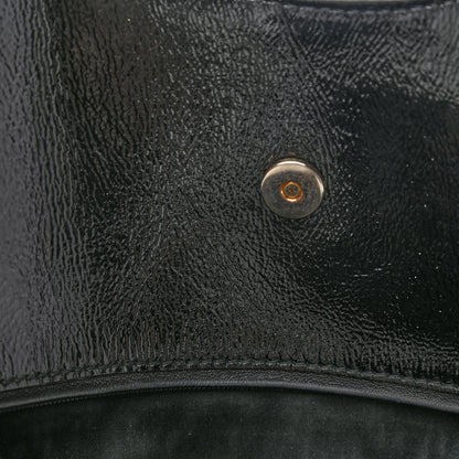 Saint Laurent Patent Crocodile Embossed Tribute Tote Black 13 of 13
