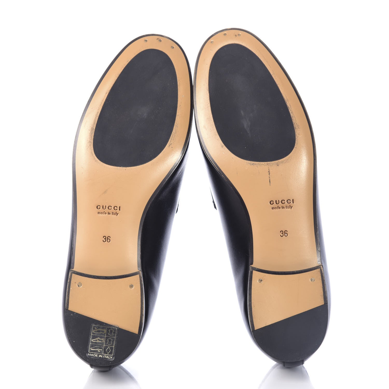 Gucci Calfskin Womens Jordaan Loafers 36 Black 6 of 11