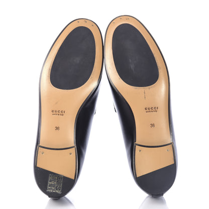 Gucci Calfskin Womens Jordaan Loafers 36 Black 6 of 11