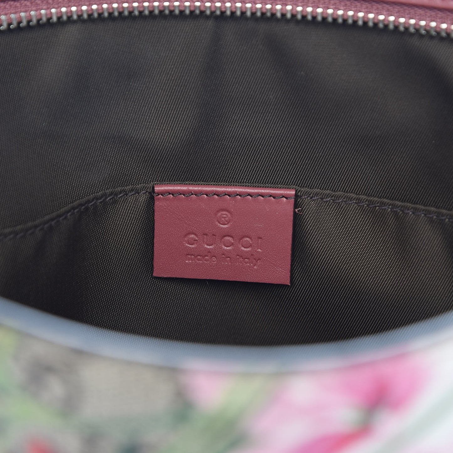 GG Supreme Monogram Blooms Large Cosmetic Case Beige Multicolor Dry Rose